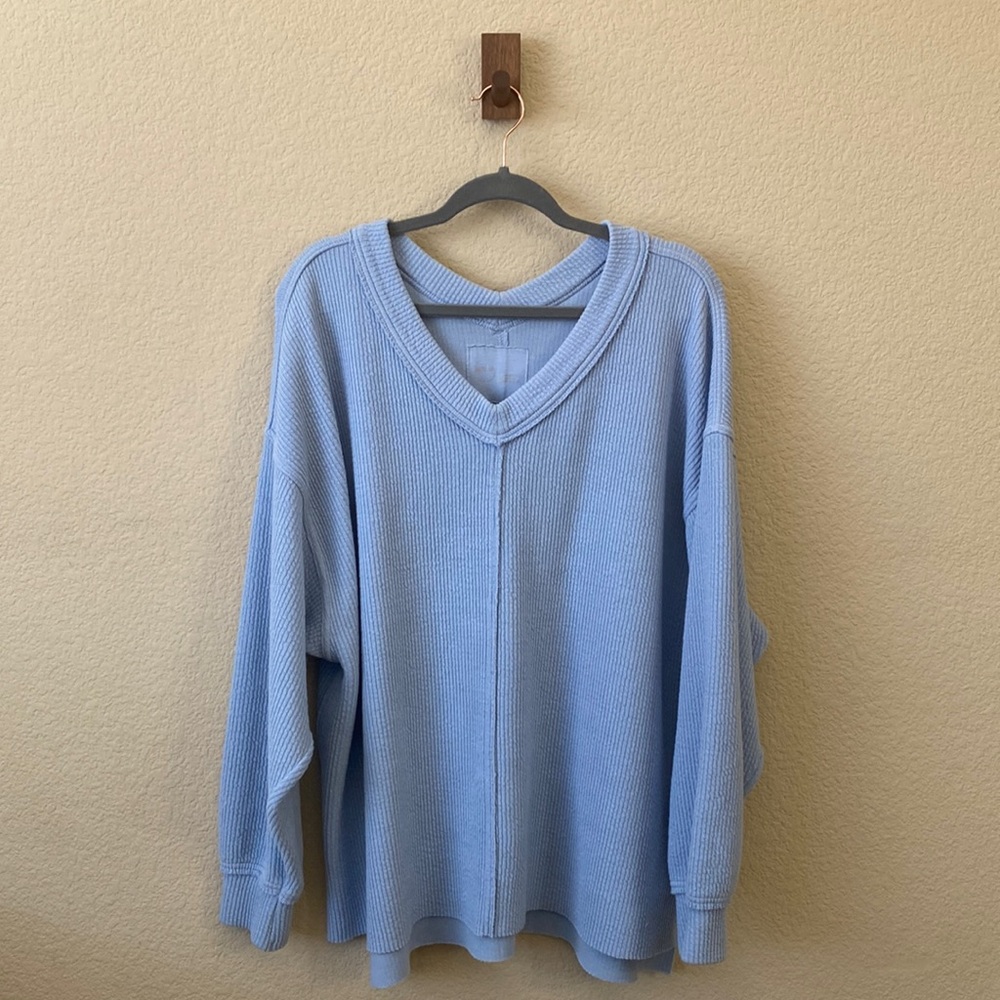 aerie Light Blue Top